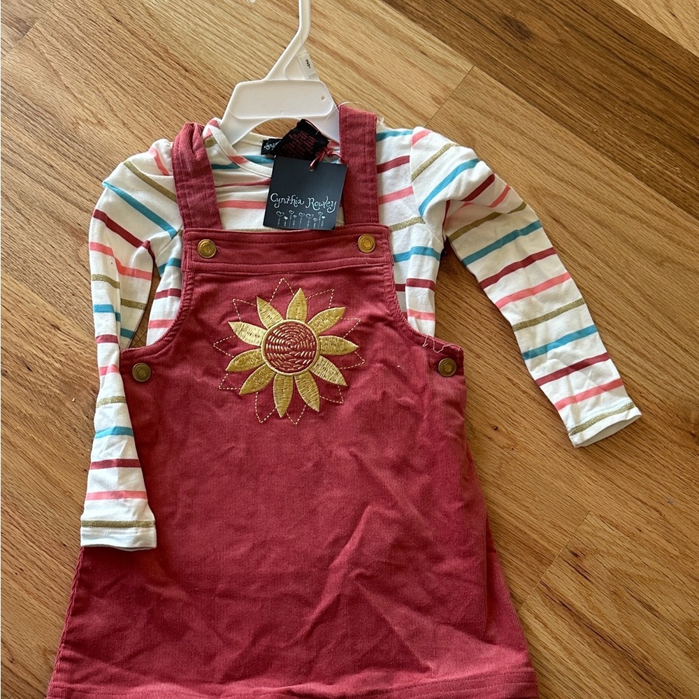 Cynthia Rowley Red and White Striped Kids Dress